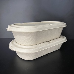 1000ml oval box with lid